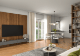 Effizienter Neubau in Hamburg-Meiendorf: Premium-Endreihenhaus mit Garten, Dachterrasse & Carport - wohnzimmer